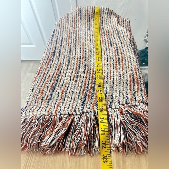 Zara Beige Tweed W/ Fringe Hem Mini Dress Sz M - Picture 10 of 11